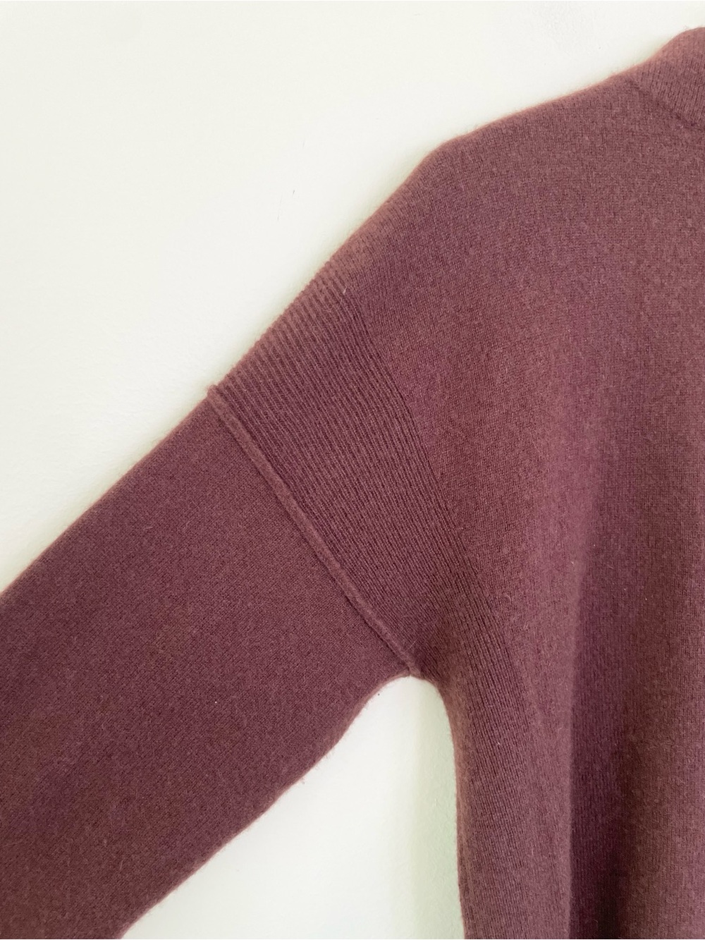 100% Cashmere Design History Front Seamed Oversized Crew Neck Sweater S Small - Picture 6 of 10